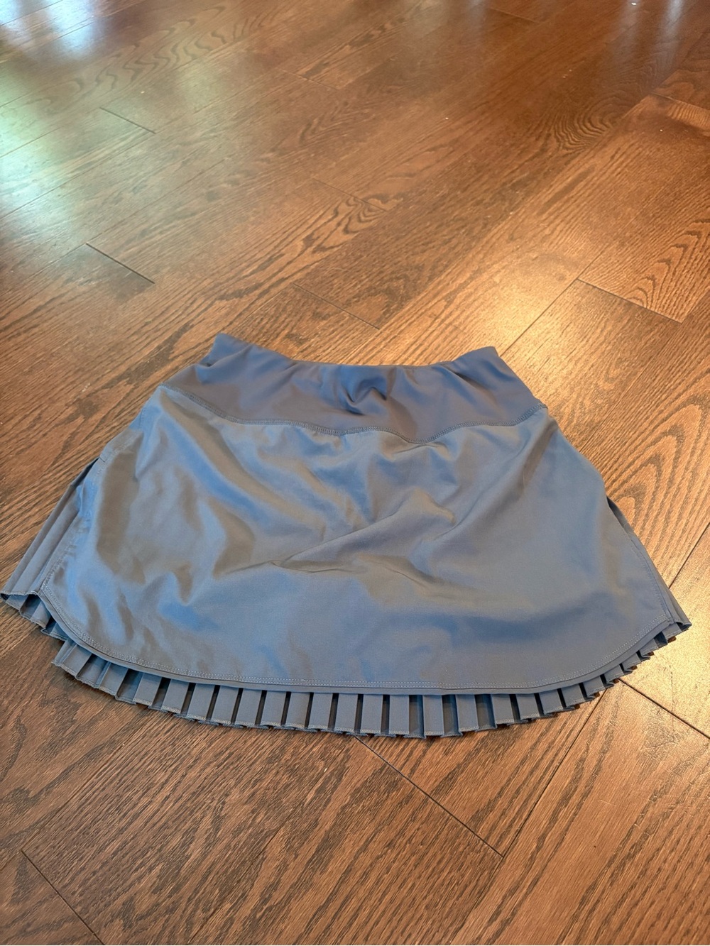 Baleaf blue athletic skort with pleated hem